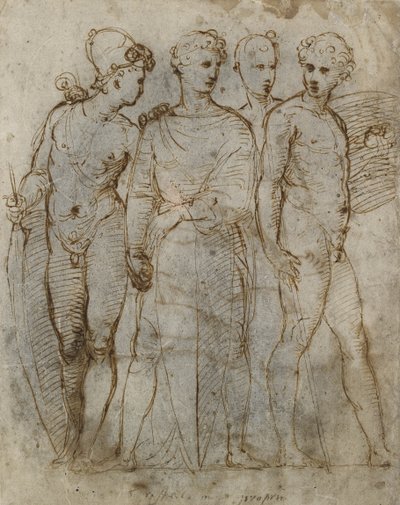 Group of Warriors (detail) by Raffaello Sanzio Raphael